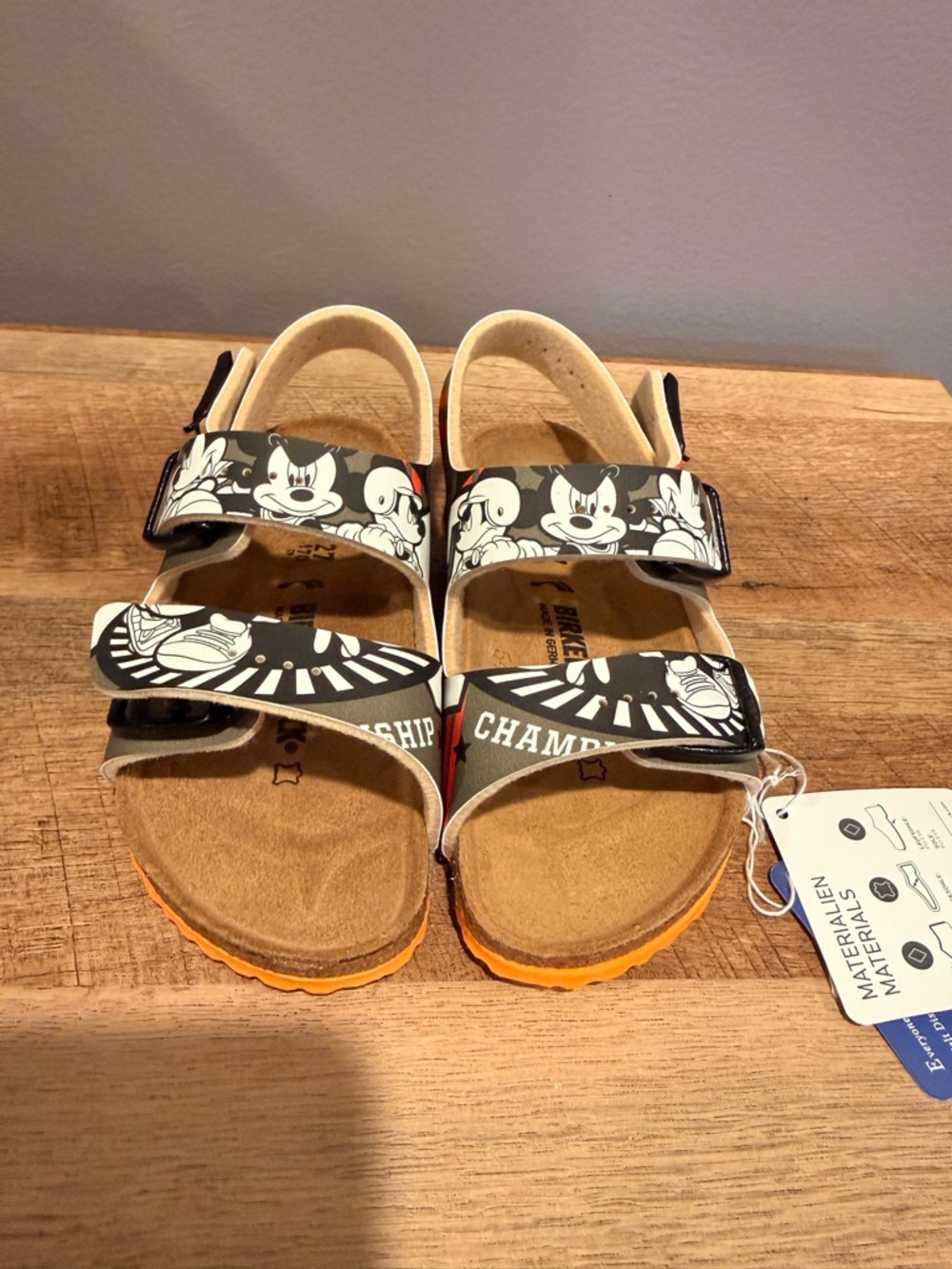 Birkenstock Kids Mickey Mouse Character Strap Sandals